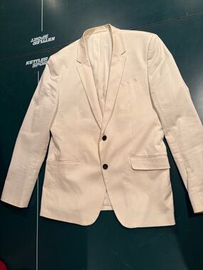 RW&CO. Cream Two-Button Men's Blazer